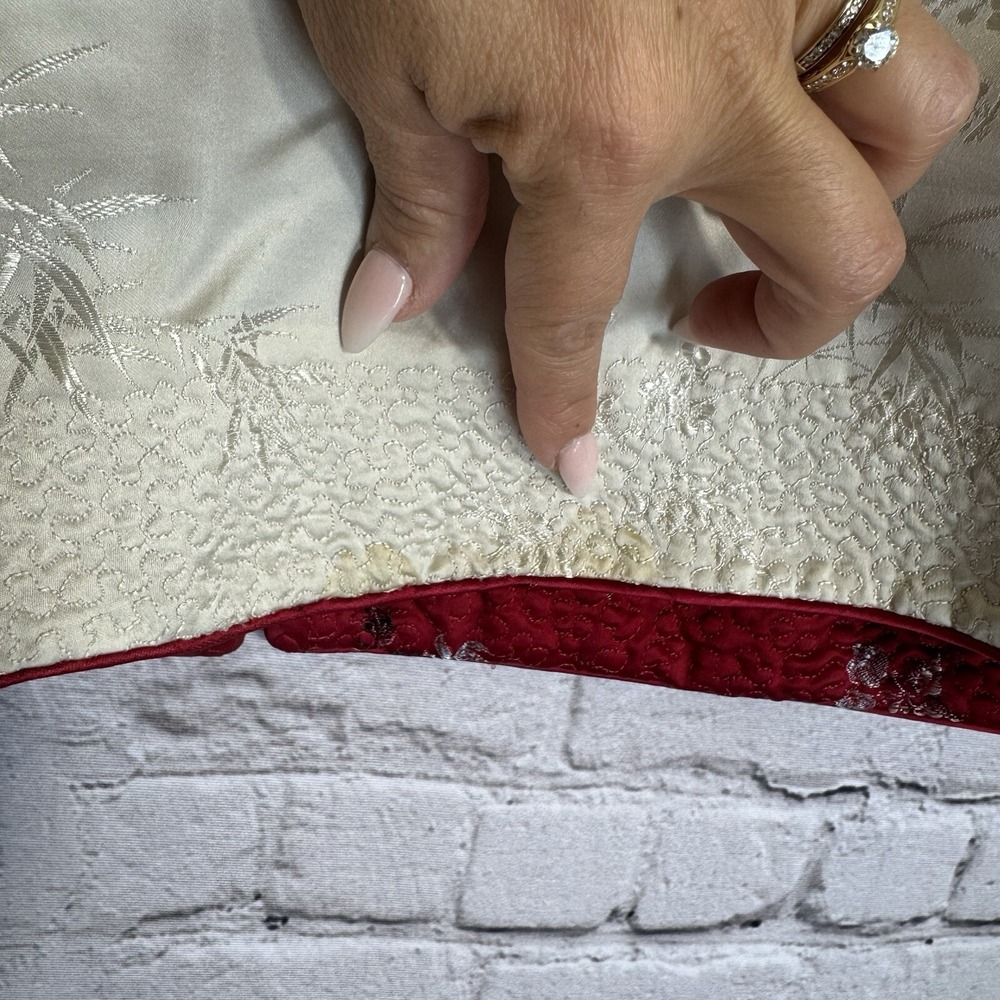 VTG PEONY BRAND Shanghai China Silk Jacket Blazer Asian Kimono Reversible Sz MED - Picture 14 of 14